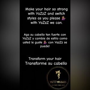 Suffer from fallout? YaZzZ organic handcrafted hair product: immediate results